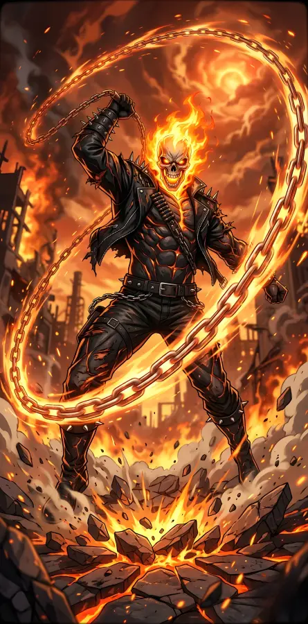Ghost Rider 4K wallpaper for desktop and mobile - Pixbee