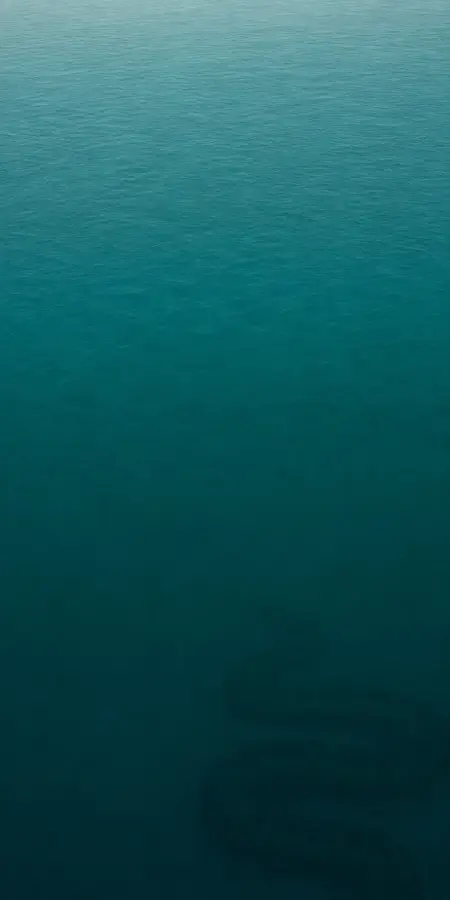 Giant Snake Silhouette Deep Turquoise Water — iphone wallpapers phone wallpaper