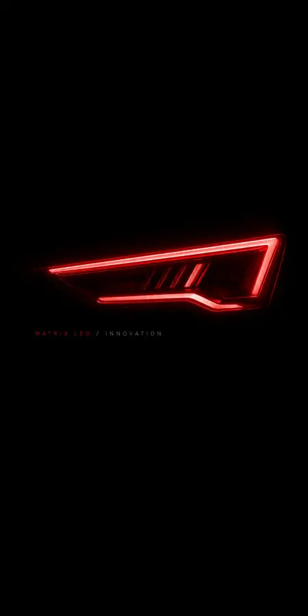 Glowing Red Matrix LED Car Tail Light 4K wallpaper for desktop and mobile - Pixbee