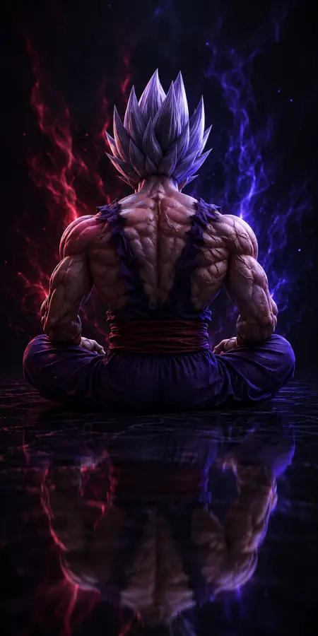Gohan Beast Meditating In Aura Reflection 4K wallpaper for desktop and mobile - Pixbee