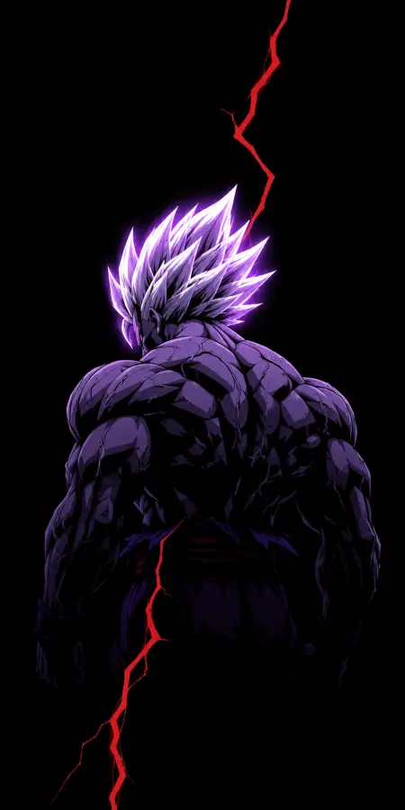 Gohan Beast Purple Aura Back View 4K wallpaper for desktop and mobile - Pixbee