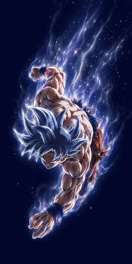 Goku Divine Energy Fist Powerful Downward Punch 4K wallpaper for desktop and mobile - Pixbee