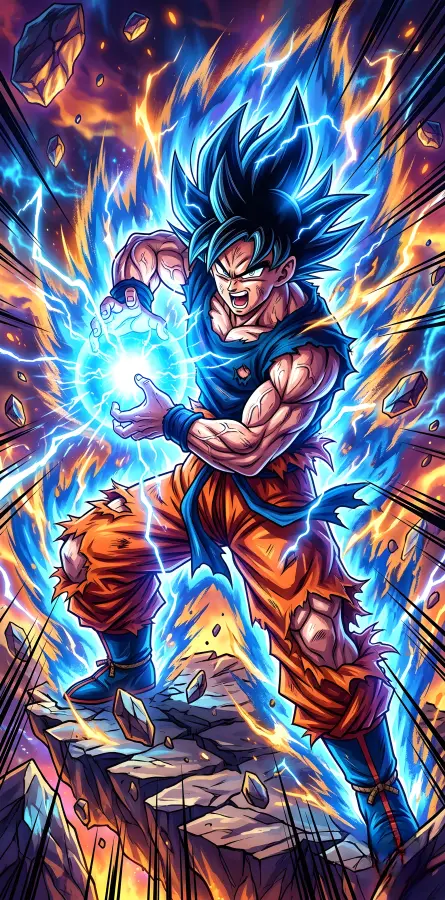 Goku Kamehameha 4K wallpaper for desktop and mobile - Pixbee