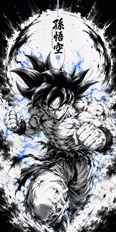 Goku: “Locked in. Universe nervous.” 4K wallpaper for desktop and mobile - Pixbee
