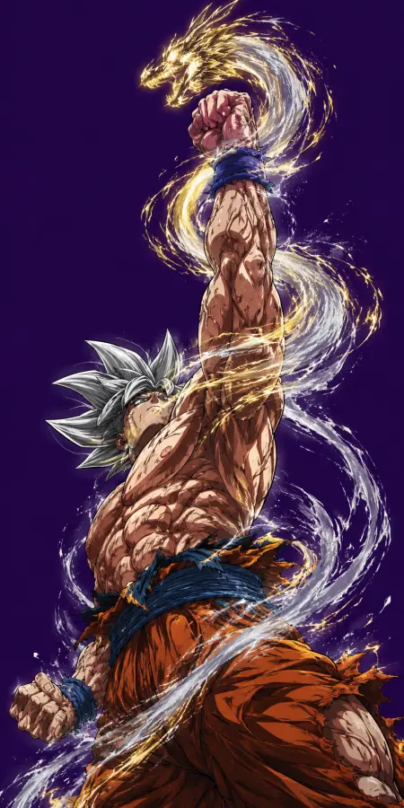 Goku Rising Dragon Fist Epic Power Attack 4K wallpaper for desktop and mobile - Pixbee