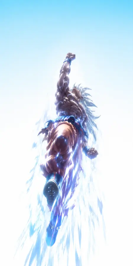 Goku Rising Upwards Dynamic Air Punch 4K wallpaper for desktop and mobile - Pixbee