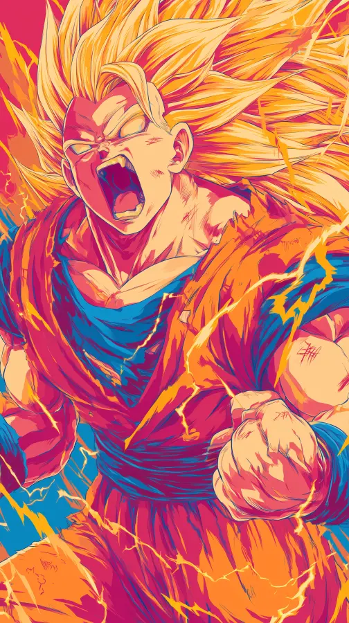 Goku SS3 4K wallpaper for desktop and mobile - Pixbee
