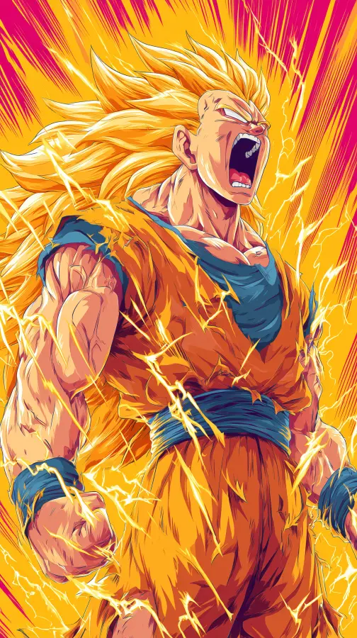 Goku SS3 4K wallpaper for desktop and mobile - Pixbee