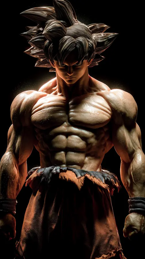 Goku — The Silent Storm of Saiyan Power 4K wallpaper for desktop and mobile - Pixbee