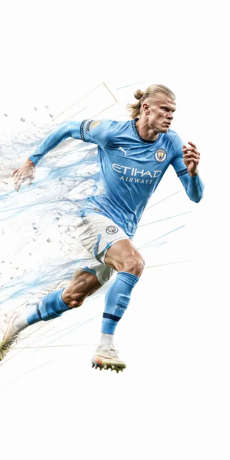 Haaland Football Soccer Speed 4K wallpaper for desktop and mobile - Pixbee