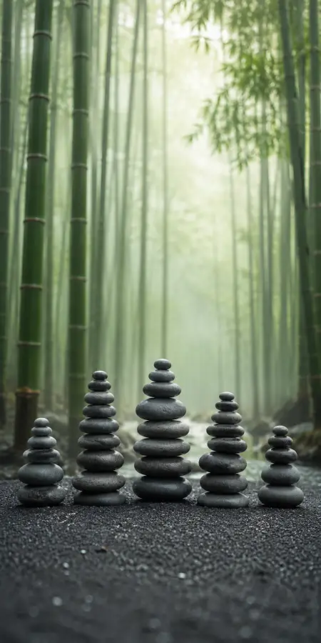 Harmony In Silent Balance 4K wallpaper for desktop and mobile - Pixbee