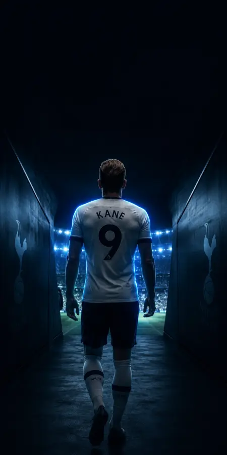 Harry Kane Walking Into Stadium Tunnel Dramatic 4K wallpaper for desktop and mobile - Pixbee
