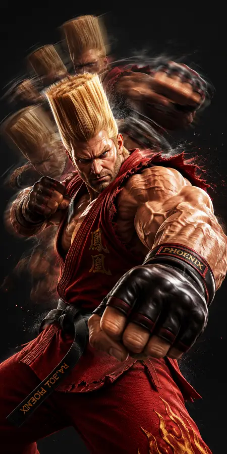 Heihachi Mishima Blue Lightning Power Surge 4K wallpaper for desktop and mobile - Pixbee