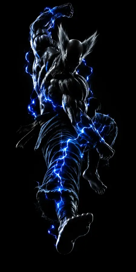 Heihachi Mishima Low Angle Energy Blast 4K wallpaper for desktop and mobile - Pixbee