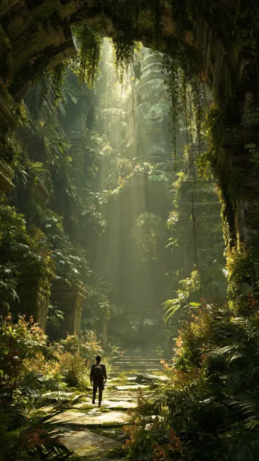 Hidden Ruins Of Eden 4K wallpaper for desktop and mobile - Pixbee