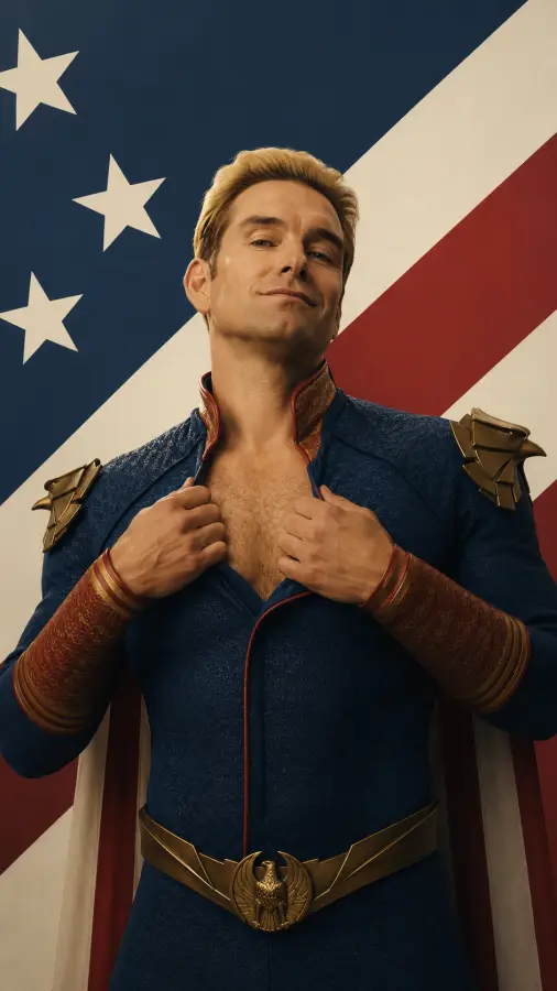 Homelander — America’s Favorite Red Flag 🇺🇸🔥 4K wallpaper for desktop and mobile - Pixbee