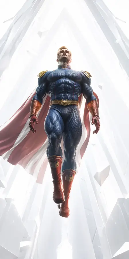 Homelander Ascending Into Bright White Light 4K wallpaper for desktop and mobile - Pixbee