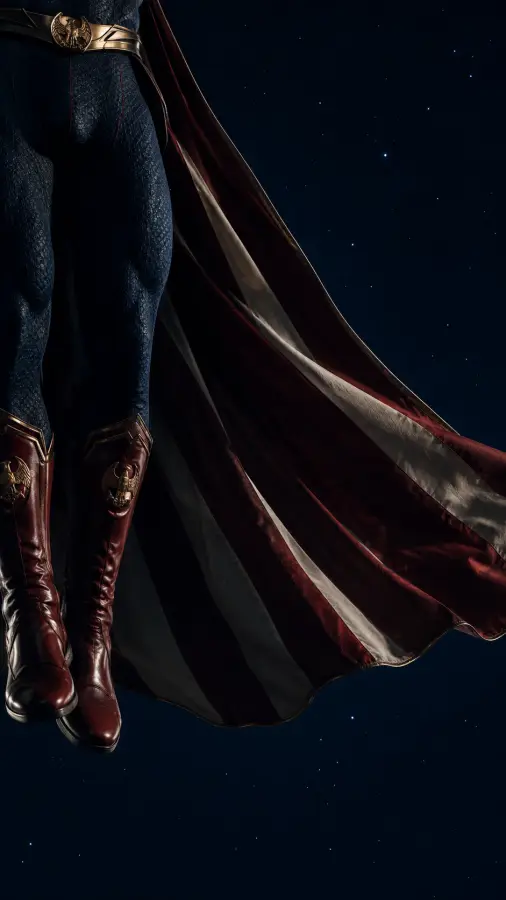 Homelander — Draped in Power, Floating Above Fear 🇺🇸⚡ 4K wallpaper for desktop and mobile - Pixbee