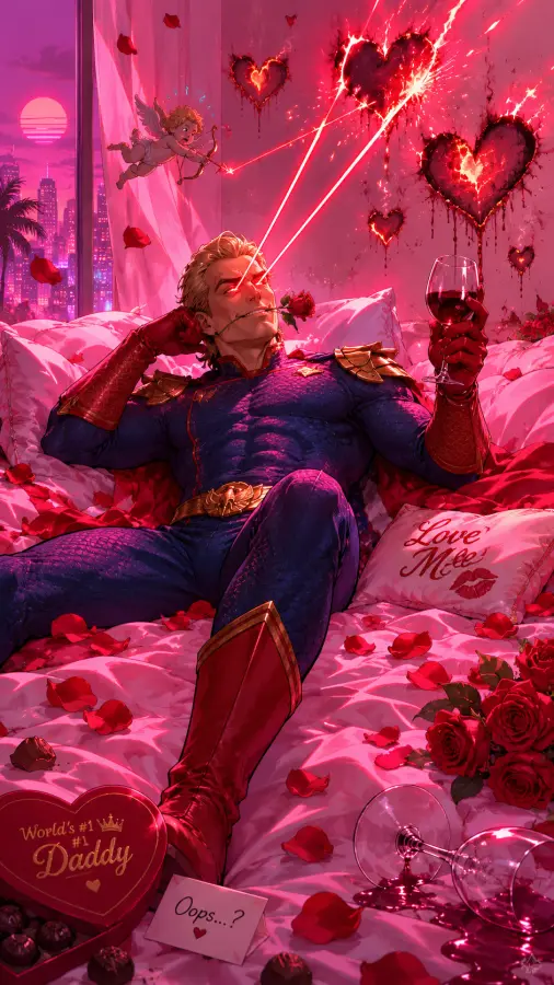 Homelander — Love, Lasers & Absolute Delusion ❤️‍🔥⚡ 4K wallpaper for desktop and mobile - Pixbee