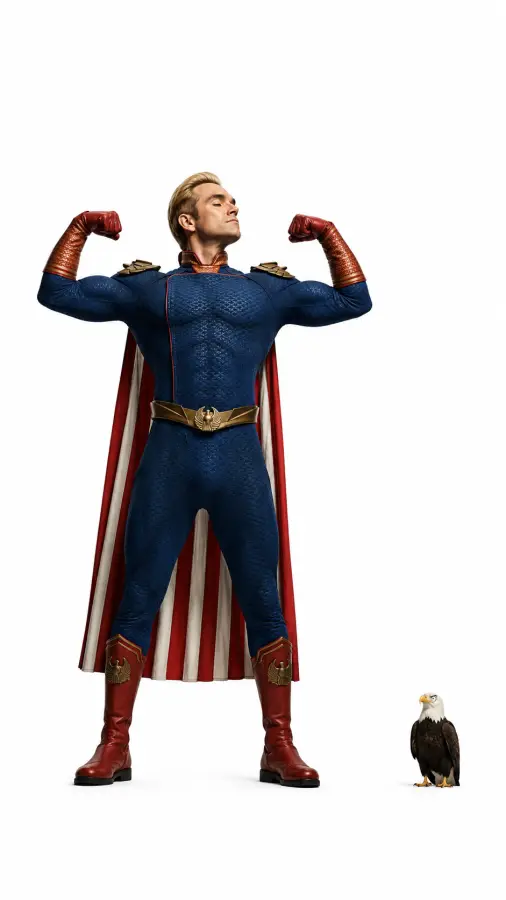Homelander — Power Needs No Permission. 4K wallpaper for desktop and mobile - Pixbee