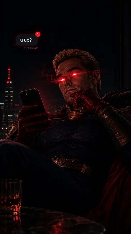 Homelander — Seen at 2:17 AM. Humanity not guaranteed. 4K wallpaper for desktop and mobile - Pixbee