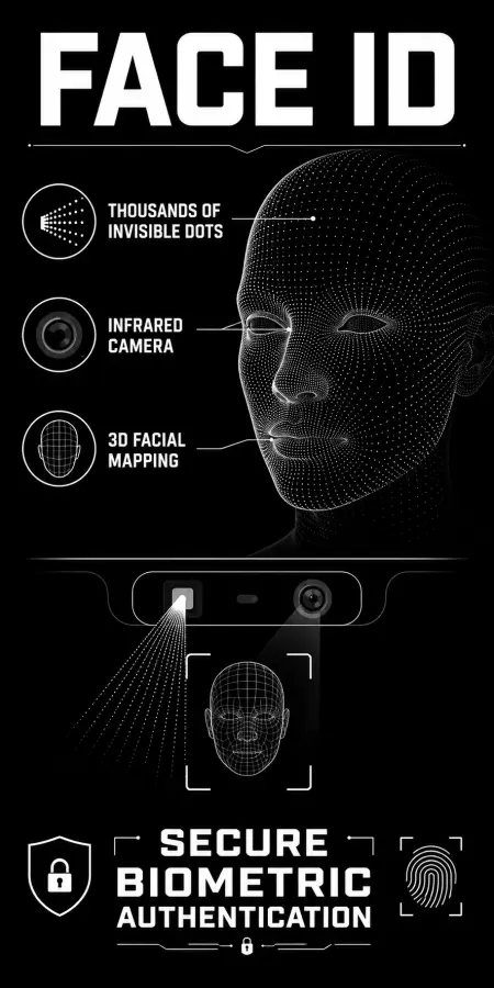 How Face ID Works in iPhone 4K wallpaper for desktop and mobile - Pixbee