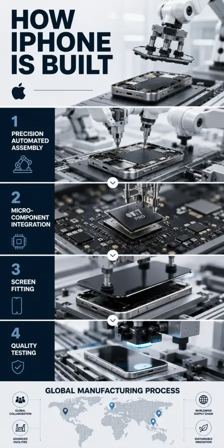 How iPhone is Manufactured 4K wallpaper for desktop and mobile - Pixbee