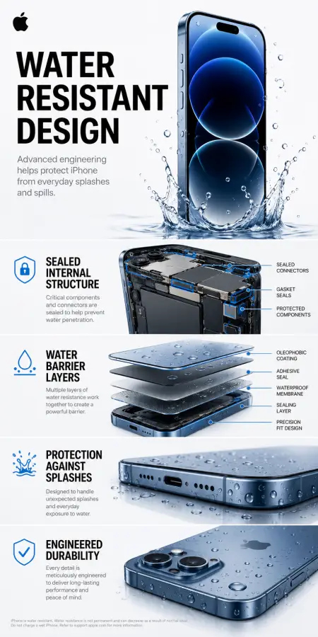 How iPhone Water Resistant Design Works 4K wallpaper for desktop and mobile - Pixbee