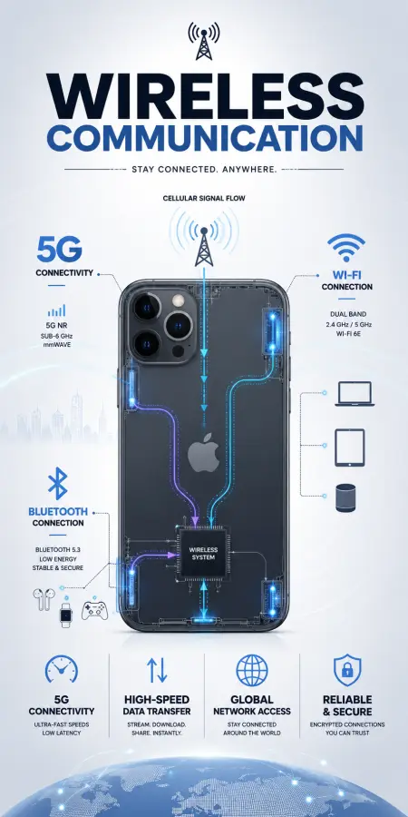 How iPhone Wireless Communication Works 4K wallpaper for desktop and mobile - Pixbee