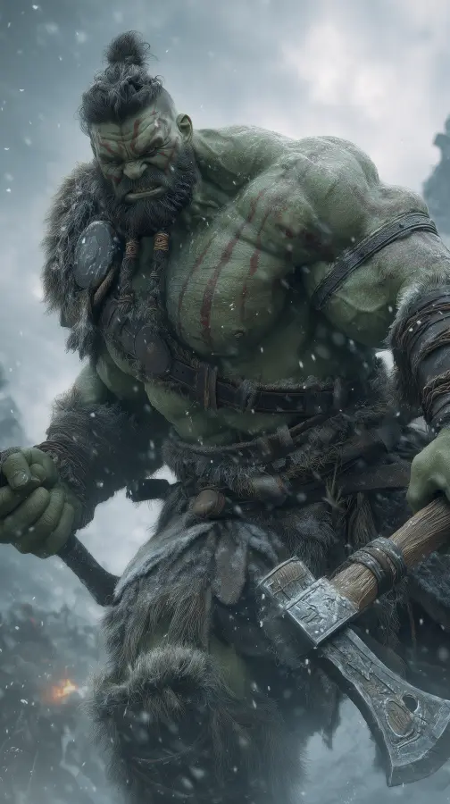 Hulk — The Frostborn Berserker of Endless Rage - Marvel 4K wallpaper for desktop and mobile - Pixbee