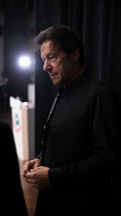 Imran Khan — Silent Strength, Unshaken Resolve, A Leader Beyond Time 4K wallpaper for desktop and mobile - Pixbee