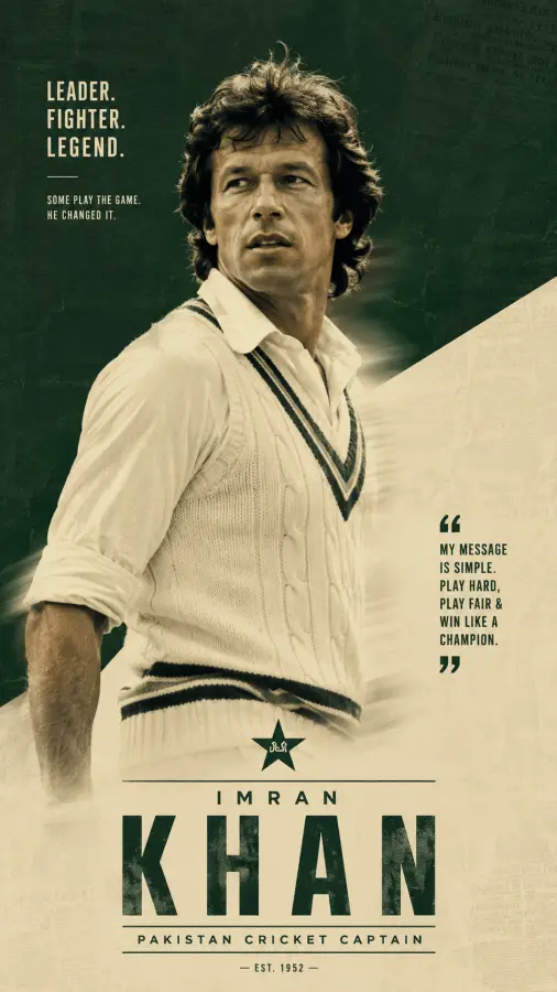 Imran Khan — The Captain Who Inspired a Nation 4K wallpaper for desktop and mobile - Pixbee