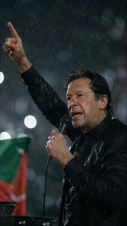 Imran Khan — Voice in the Storm 4K wallpaper for desktop and mobile - Pixbee