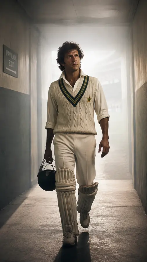 Imran Khan — Walking Like a Champion, Carrying the Pride of a Nation 4K wallpaper for desktop and mobile - Pixbee