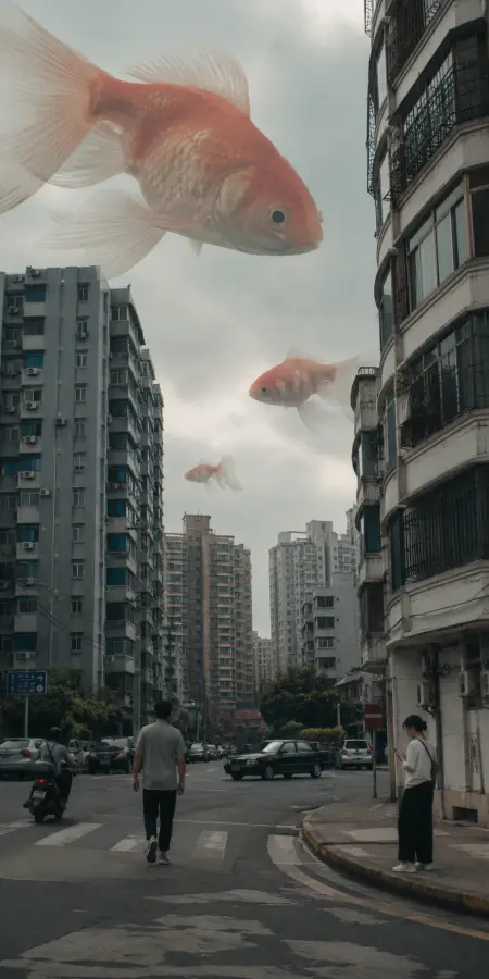“In a city drowning in routine, even dreams learned how to swim.” 4K wallpaper for desktop and mobile - Pixbee