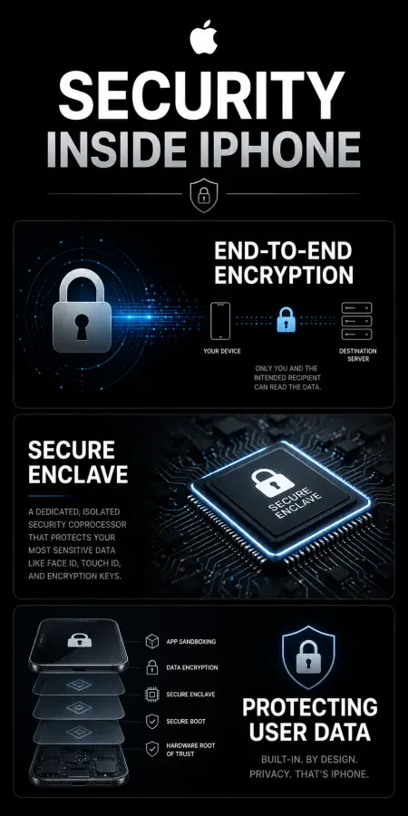 iPhone Security Architecture & Data Protection 4K wallpaper for desktop and mobile - Pixbee