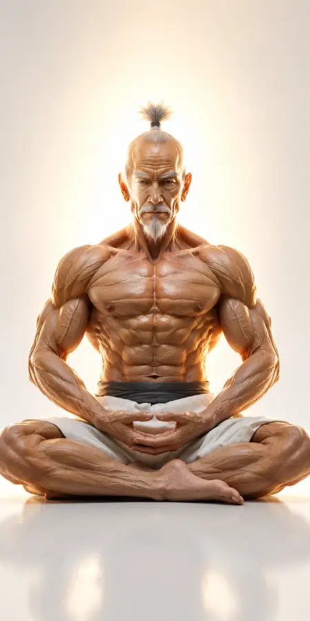 Isaac Netero Hunter x Hunter Meditating Light 4K wallpaper for desktop and mobile - Pixbee