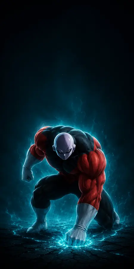 Jiren — Thunder Impact Stance 🔵⚡💪 4K wallpaper for desktop and mobile - Pixbee