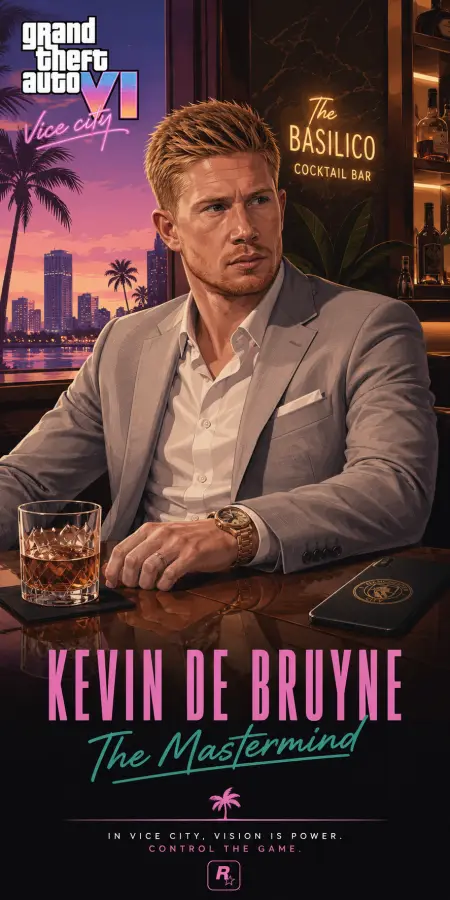 Kevin De Bruyne The Mastermind Vice City — gta vice city phone wallpaper