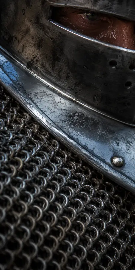 Knight Great Helmet Close Up Eye — ue5 phone wallpaper