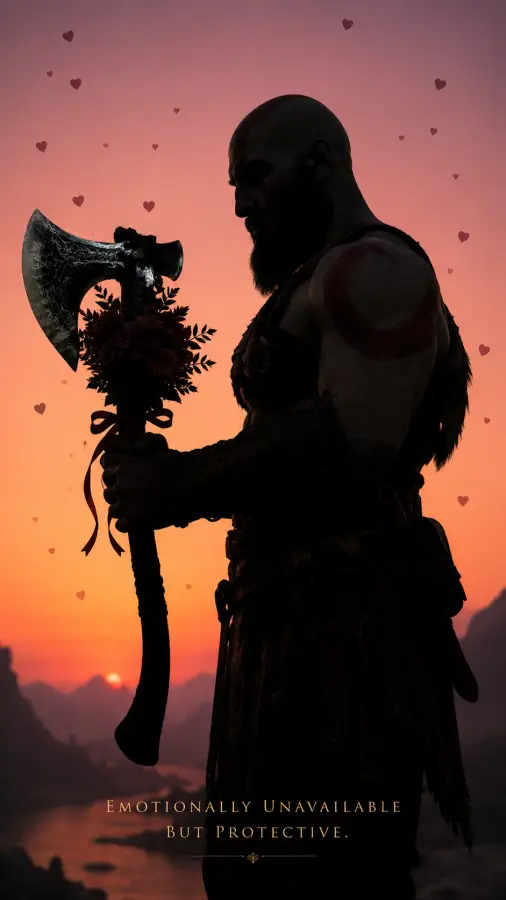 Kratos — “Emotionally unavailable, but would destroy Olympus for you.” 4K wallpaper for desktop and mobile - Pixbee