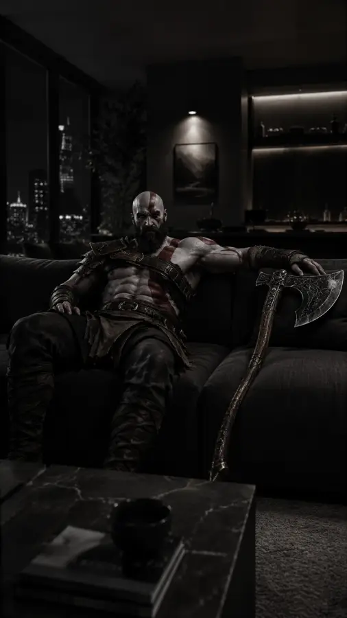 Kratos — God of War After Midnight 🪓🌑🔥 4K wallpaper for desktop and mobile - Pixbee