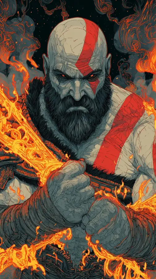 Kratos Wallpaper 4K wallpaper for desktop and mobile - Pixbee