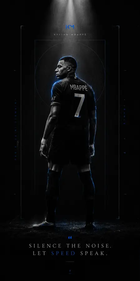 Kylian Mbappé Football Speed Legacy 4K wallpaper for desktop and mobile - Pixbee