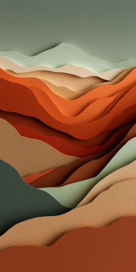 Layered Earthwave Abstract Art 4K wallpaper for desktop and mobile - Pixbee