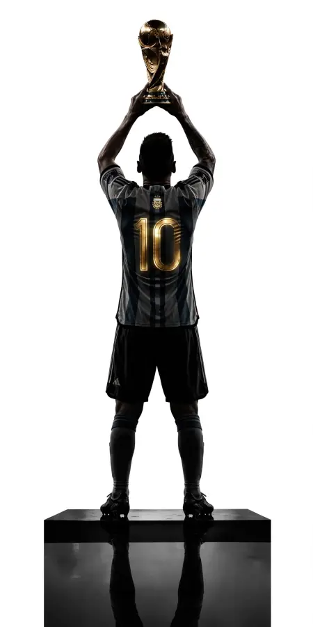 Lionel Messi Lifts World Cup 4K wallpaper for desktop and mobile - Pixbee