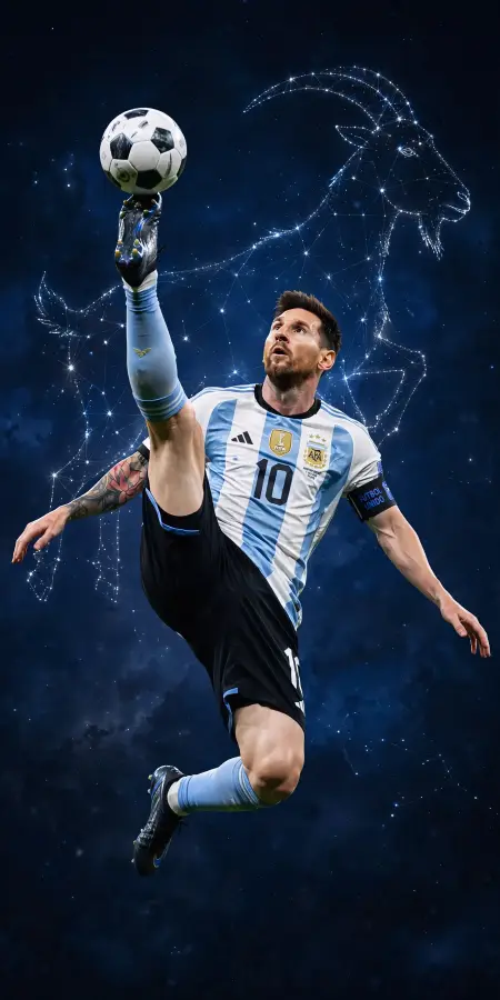 Lionel Messi: The Cosmic GOAT 4K wallpaper for desktop and mobile - Pixbee