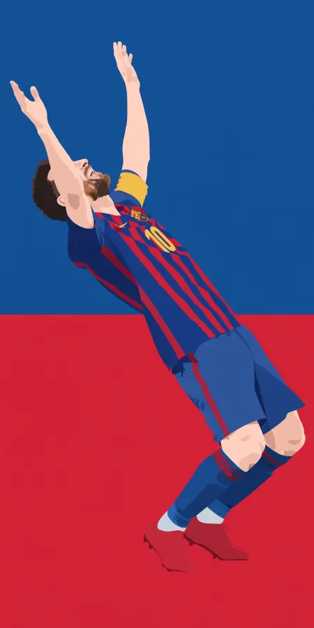 Lionel Messi's Iconic Goal Celebration 4K wallpaper for desktop and mobile - Pixbee