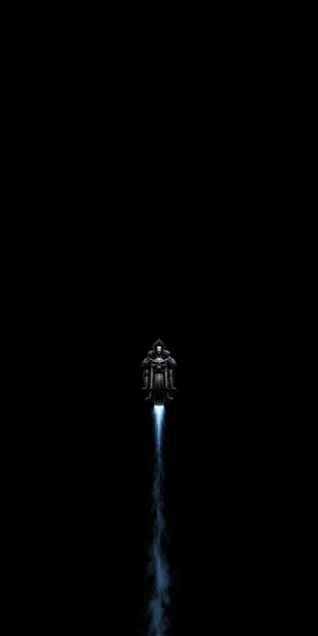 Lobo Riding Space Motorcycle In Void — iphone wallpapers phone wallpaper