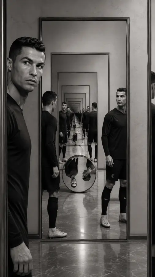 Lost In Infinite Reflections 🪞♾️ - Cristiano ronaldo 4K wallpaper for desktop and mobile - Pixbee